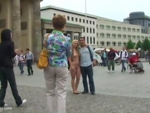 Hot german girl nude on public places