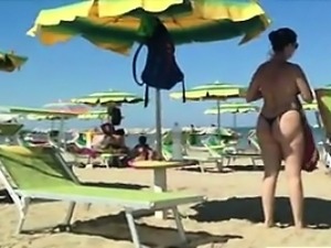 Nice Big Ass At The Beach