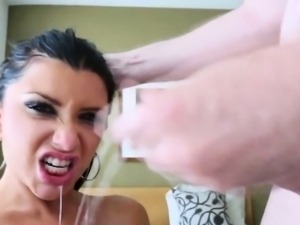 Blowjob getting wet and messy