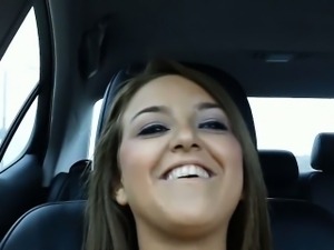 Nasty cutie exposes her boobies