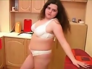 Fat Teen Masturbating In The Kitchen