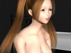 Hottie 3D hentai chick gets banged
