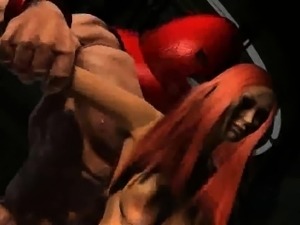 Hot 3D redhead getting fucked by The Juggernaut