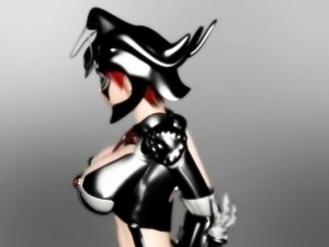 3D anime slave gets boobs tortured