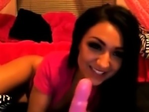 Sexy brunette teen live on webcam