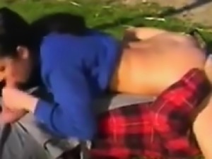 Sucking Some Cock Outdoors At The Farm