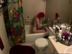 Redhead having sensual orgasm