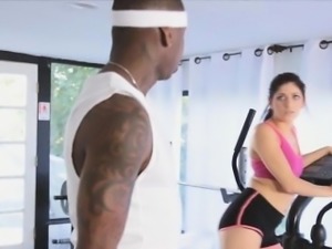 Fucked by personal trainers big black cock