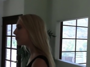 Blonde wife fucks her real estate agent when hubby is away