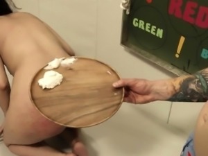 unbelievable BDSM toilet slut fucked anally hard