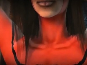 3D cartoon lesbian superhero getting her pussy licked