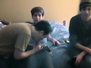 Latin and asian having sex gay Trace has the camera in palm