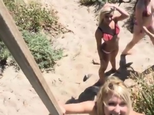 Spring break teens fuck the well trained lifeguard
