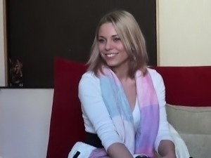 Casting beauty goes away after hardcore sex and anal plowing