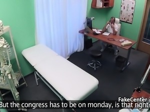 Doctor fucks his patient in office