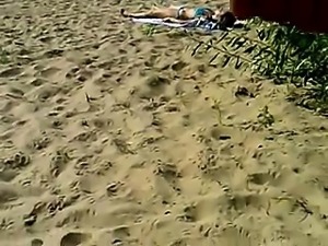 Dickflash - On sunbathing girl Ninja cum