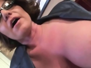 Nasty cougar Kayla Quinn devours a massive black meat