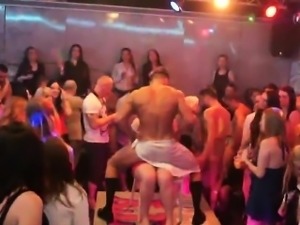 Sexy teenies get fully mad and nude at hardcore party