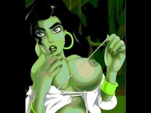 Esmeralda getting naked(Cartoon Valley)