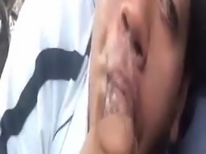 Facefucked the snot out of her nose
