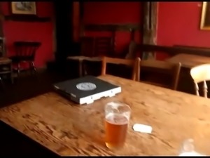 Found a quiet room in a pub, for a blowjob
