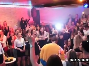 Nasty chicks get totally insane and naked at hardcore party 