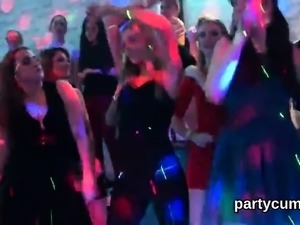 Naughty girls get totally crazy and naked at hardcore party
