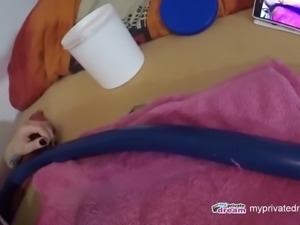 myprivatedream - Analtraining with extrem huge dildo