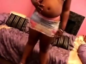 Chubby pregnant ebony fucking sucking amateur