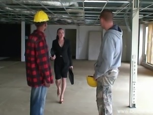 3some On The Dutch Construction Site