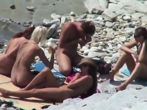 Voyeuring Happy Nude Beach scenes