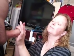 This woman is a very naughty whore who knows how to suck a dick on camera