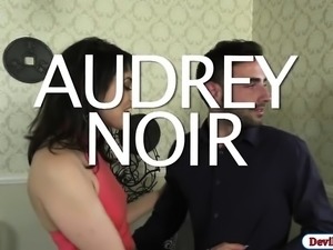 Aubrey Noir swallowing hot cumshot