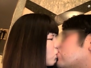 Alluring Japanese teen has an older man fucking her snatch