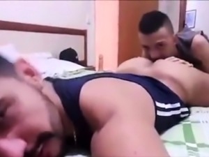 Two handsome gay friends fulfill their anal urges on webcam