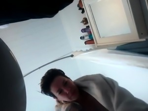 Attractive amateur ladies taking a shower on hidden cam