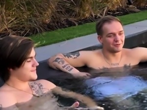 Petite teens fuck stepbrothers bigcock outdoor by the pool