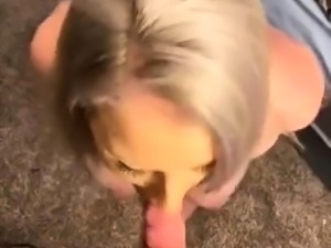 Handcuffed blonde fucked