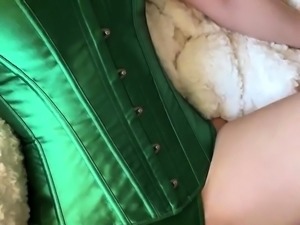 Christina Khalil Sexy Green Corset Video Leaked
